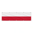 Drapeau de la Pologne grand format XL en polyester avec dix œillets