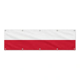 Drapeau de la Pologne grand format XL en polyester avec dix œillets