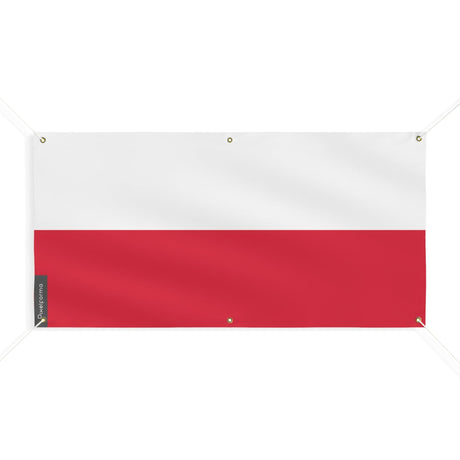 Drapeau de la Pologne 6 Oeillets en plusieurs tailles - Pixelforma 