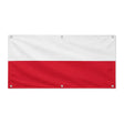 Drapeau pologne en polyester résistant avec œillets robustes