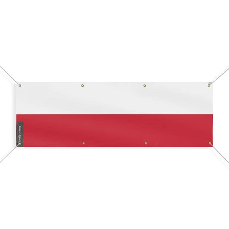 Drapeau de la Pologne 8 Oeillets en Plusieurs Tailles (L) - Pixelforma 