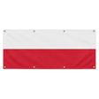 Drapeau pologne en polyester résistant aux intempéries