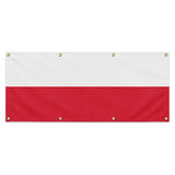 Drapeau pologne en polyester résistant aux intempéries