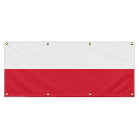 Drapeau pologne en polyester résistant aux intempéries