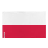 Drapeau de la Pologne en plusieurs tailles 100 % polyester Imprimer avec Double ourlet - Pixelforma