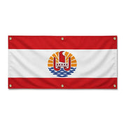 Drapeau polynésie française en polyester résistant aux intempéries