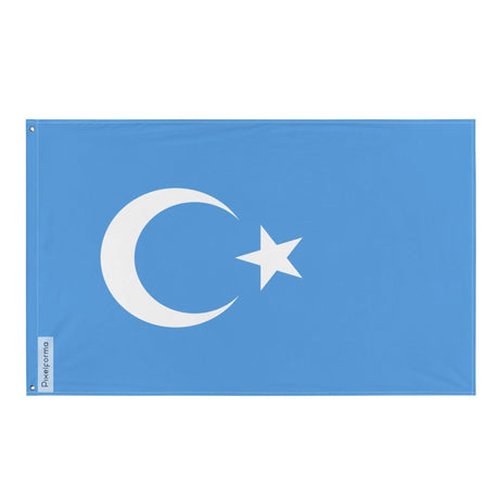 Drapeau de la première république du Turkestan Oriental en plusieurs tailles 100 % polyester Imprimer avec Double ourlet - Pixelforma