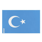 Drapeau de la première république du turkestan oriental polyester