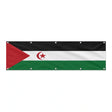Drapeau de la République arabe sahraouie démocratique grand format XL en polyester avec dix œillets