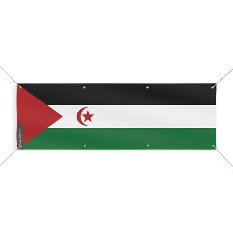 Drapeau de la République arabe sahraouie démocratique 8 Oeillets en plusieurs tailles - Pixelforma 