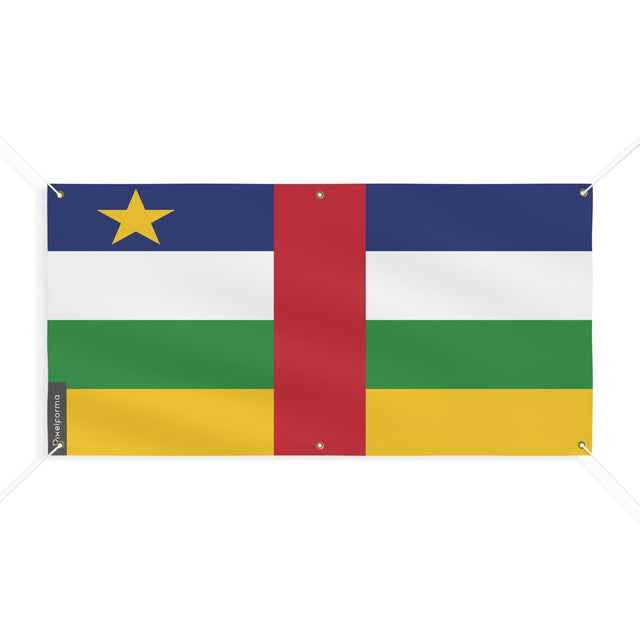 Drapeau de la République centrafricaine 6 Oeillets en plusieurs tailles - Pixelforma