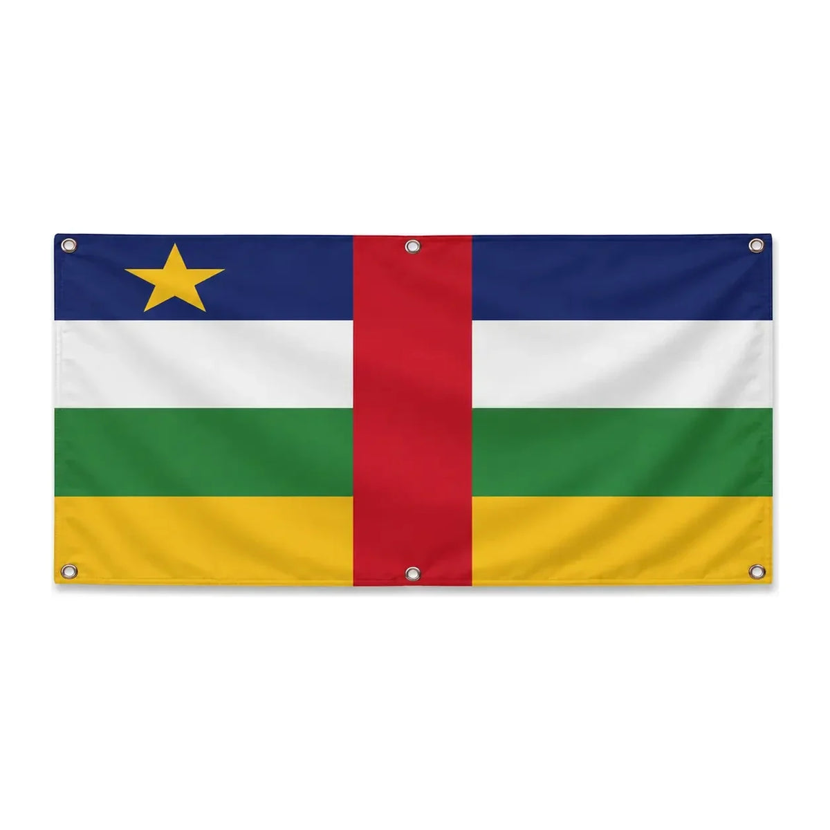 Drapeau république centrafricaine polyester résistant extérieur