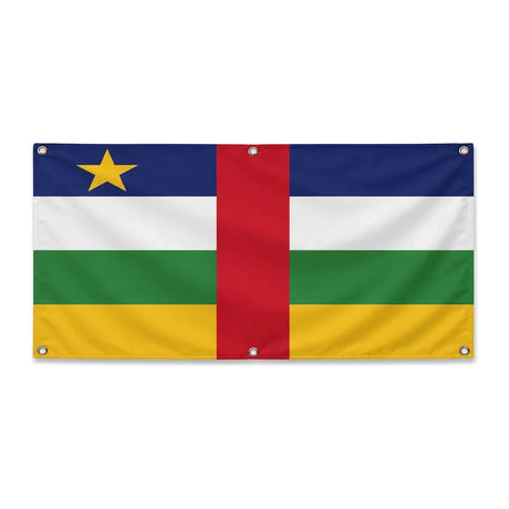 Drapeau république centrafricaine polyester résistant extérieur