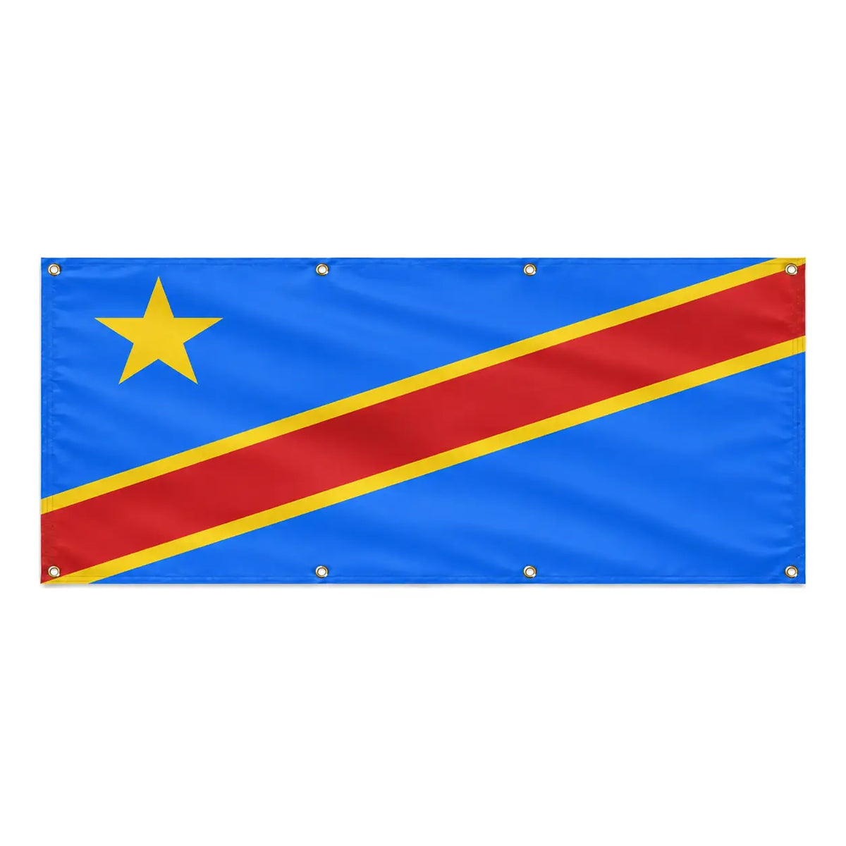 Drapeau république démocratique polyester résistant intempéries