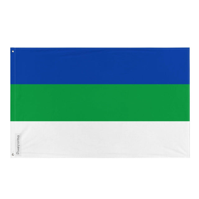 Drapeau de la république des Komis en plusieurs tailles 100 % polyester Imprimer avec Double ourlet - Pixelforma 