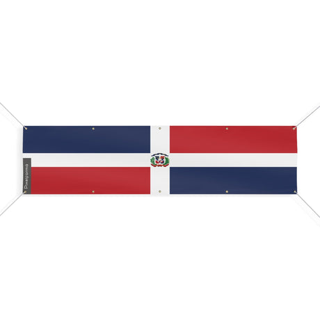 Drapeau de la République dominicaine 10 Oeillets en plusieurs tailles - Pixelforma 