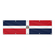 Drapeau de la République dominicaine grand format XL en polyester avec dix œillets