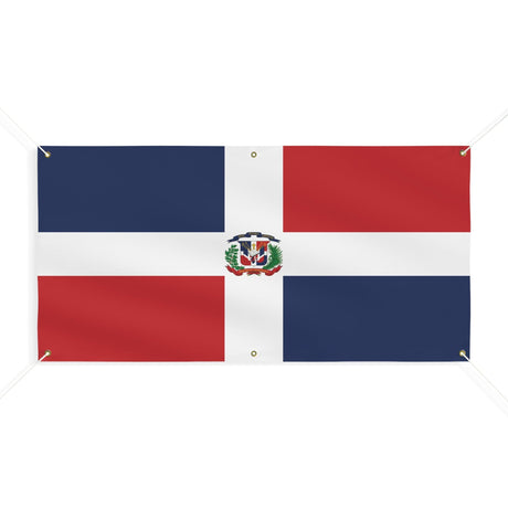 Drapeau de la République dominicaine 6 Oeillets en plusieurs tailles - Pixelforma