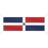 Drapeau de la République dominicaine 8 Oeillets en plusieurs tailles - Pixelforma 