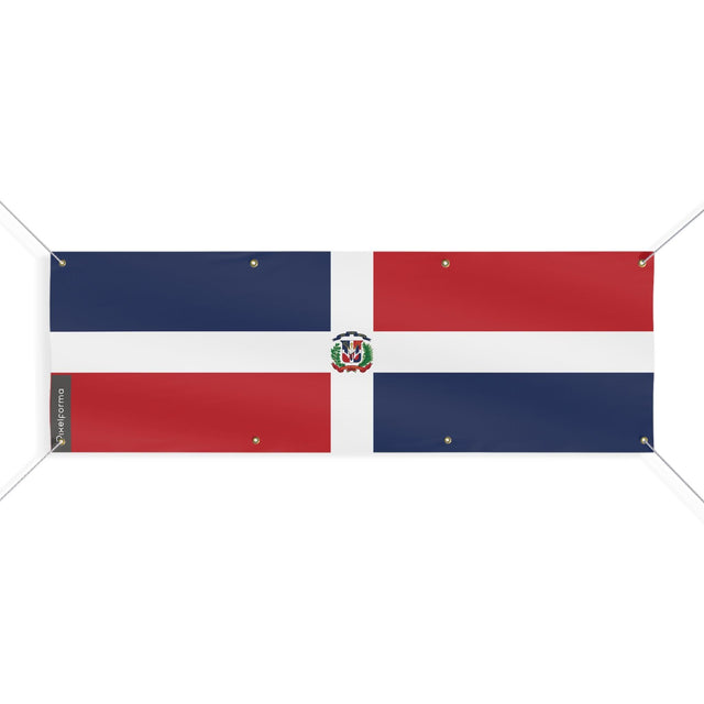 Drapeau de la République dominicaine 8 Oeillets en plusieurs tailles - Pixelforma