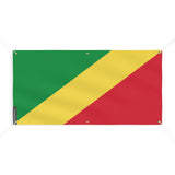 Drapeau de la république du Congo 6 Oeillets en Plusieurs Tailles (M) - Pixelforma 