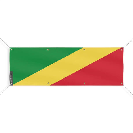 Drapeau de la république du Congo 8 Oeillets en Plusieurs Tailles (L) - Pixelforma 