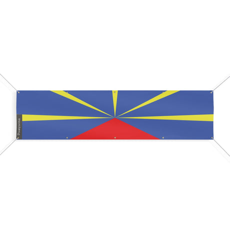 Drapeau de La Réunion 10 Oeillets en plusieurs tailles - Pixelforma