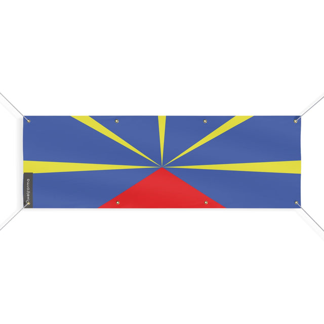 Drapeau de La Réunion 8 Oeillets en plusieurs tailles - Pixelforma