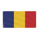 Drapeau de la Roumanie 6 Oeillets en Plusieurs Tailles (M) - Pixelforma 