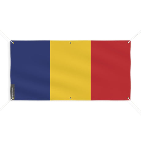 Drapeau de la Roumanie 6 Oeillets en plusieurs tailles - Pixelforma 