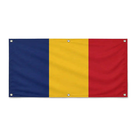 Drapeau roumanie polyester résistant aux intempéries