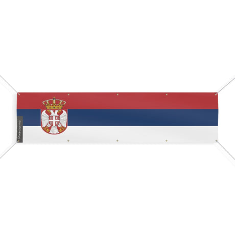 Drapeau de la Serbie 10 Oeillets en plusieurs tailles - Pixelforma 