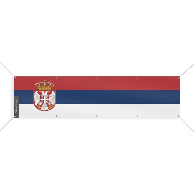Drapeau de la serbie 10 oeillets en plusieurs tailles (xl) - pixelforma