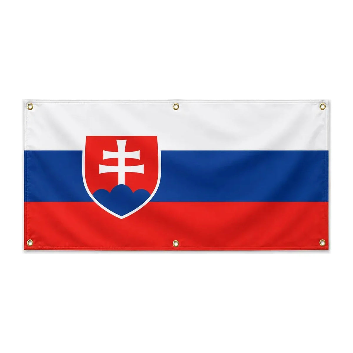 Drapeau slovaquie en polyester résistant aux intempéries