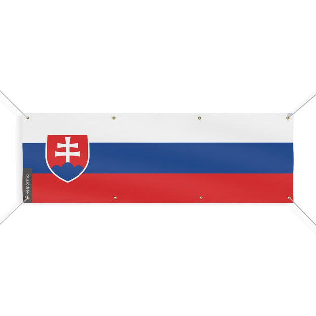 Drapeau de la Slovaquie 8 Oeillets en plusieurs tailles - Pixelforma