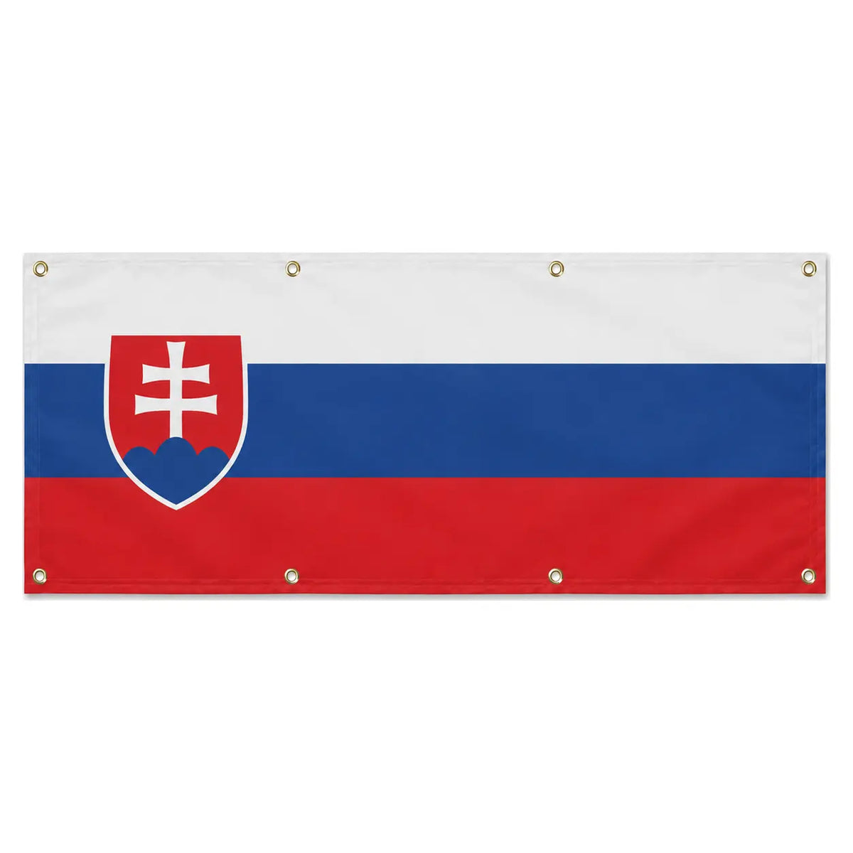 Drapeau slovaquie en polyester résistant aux intempéries
