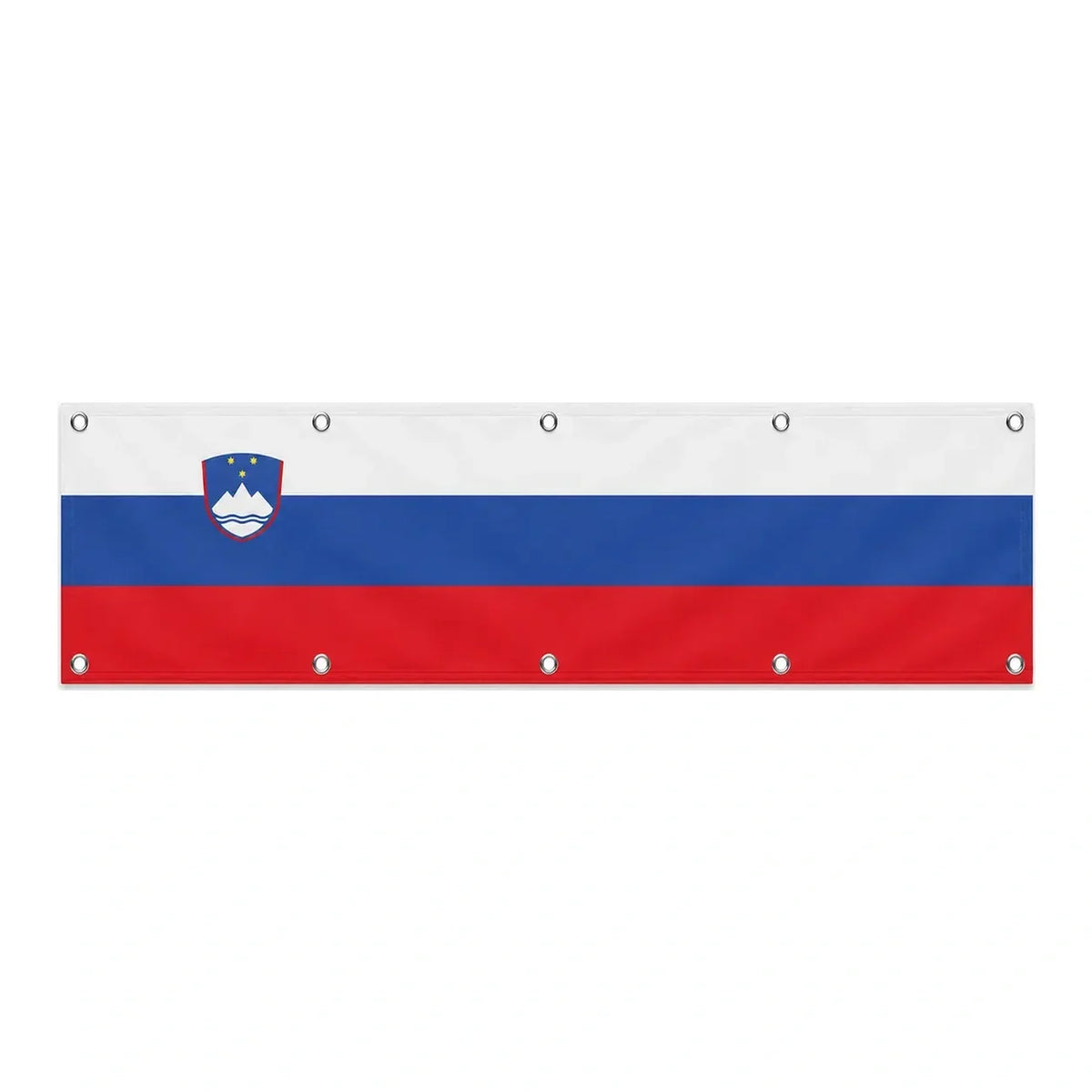 Drapeau de la Slovénie grand format XL en polyester avec dix œillets