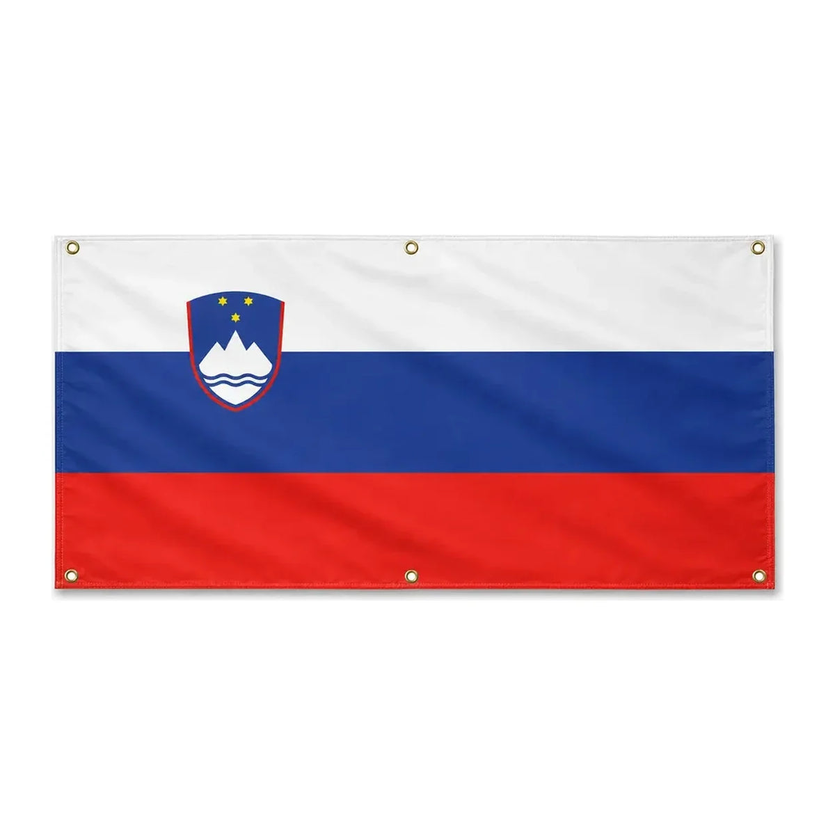 Drapeau slovénie polyester résistant aux intempéries