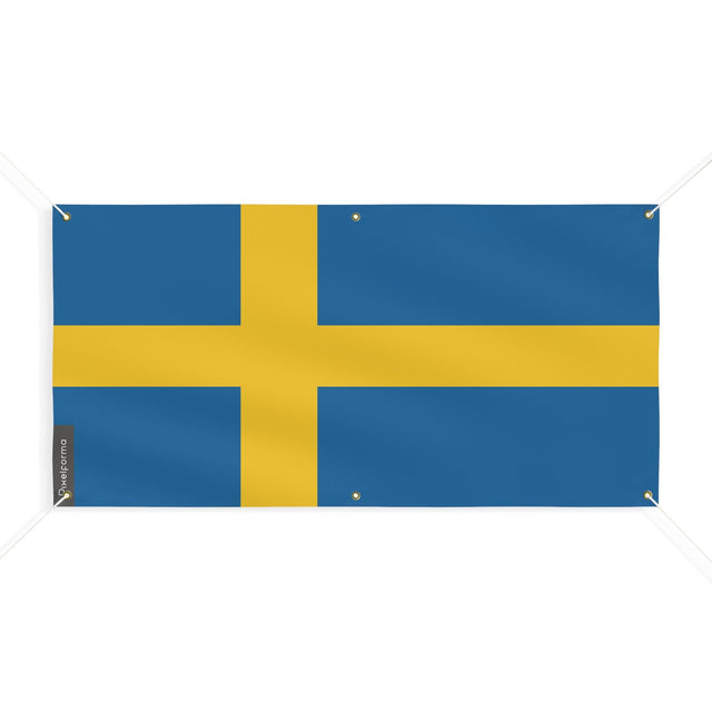 Drapeau de la Suède 6 Oeillets en plusieurs tailles - Pixelforma 