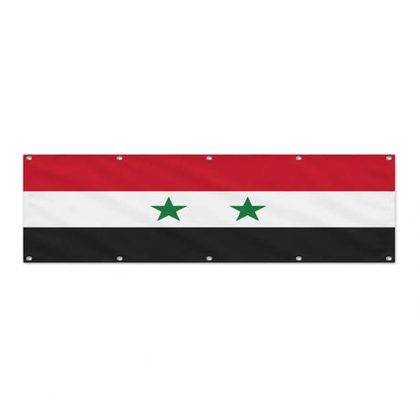 Drapeau de la Syrie grand format XL en polyester avec dix œillets