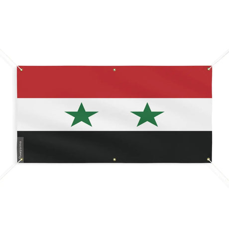 Drapeau de la syrie 6 oeillets en plusieurs tailles (m) - pixelforma