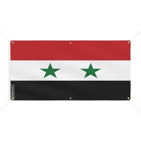 Drapeau de la Syrie 6 Oeillets en plusieurs tailles - Pixelforma 