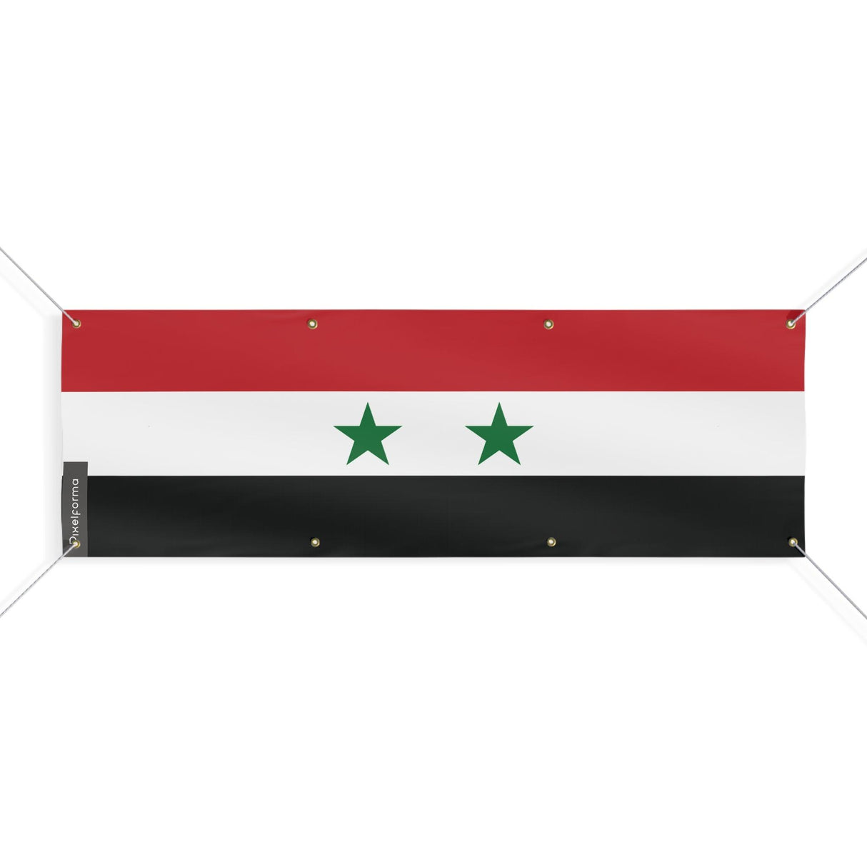 Drapeau de la Syrie 8 Oeillets en plusieurs tailles - Pixelforma 