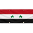 Drapeau syrie polyester résistant aux intempéries œillets