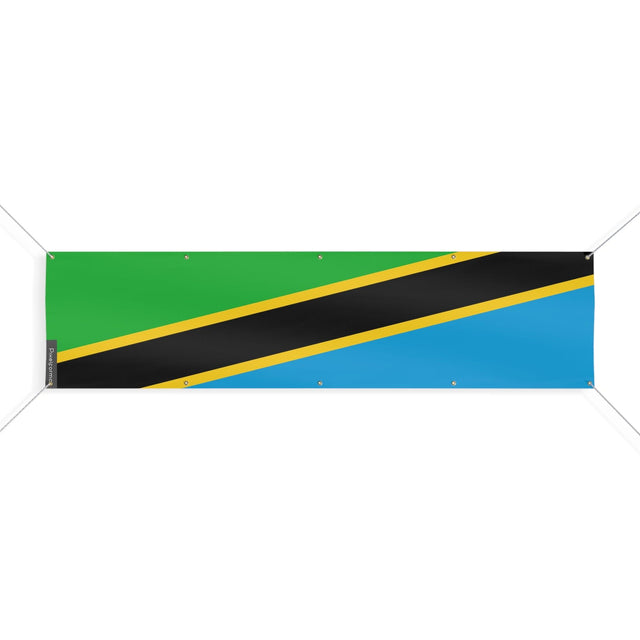 Drapeau de la Tanzanie 10 Oeillets en plusieurs tailles - Pixelforma 