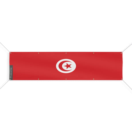 Drapeau de la Tunisie 10 Oeillets en plusieurs tailles - Pixelforma 