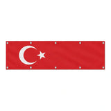 Drapeau de la Turquie grand format XL en polyester avec dix œillets