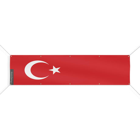 Drapeau de la Turquie 10 Oeillets en plusieurs tailles - Pixelforma