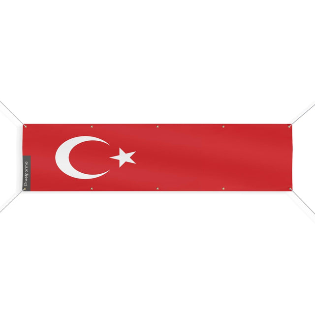 Drapeau de la Turquie 10 Oeillets en plusieurs tailles - Pixelforma