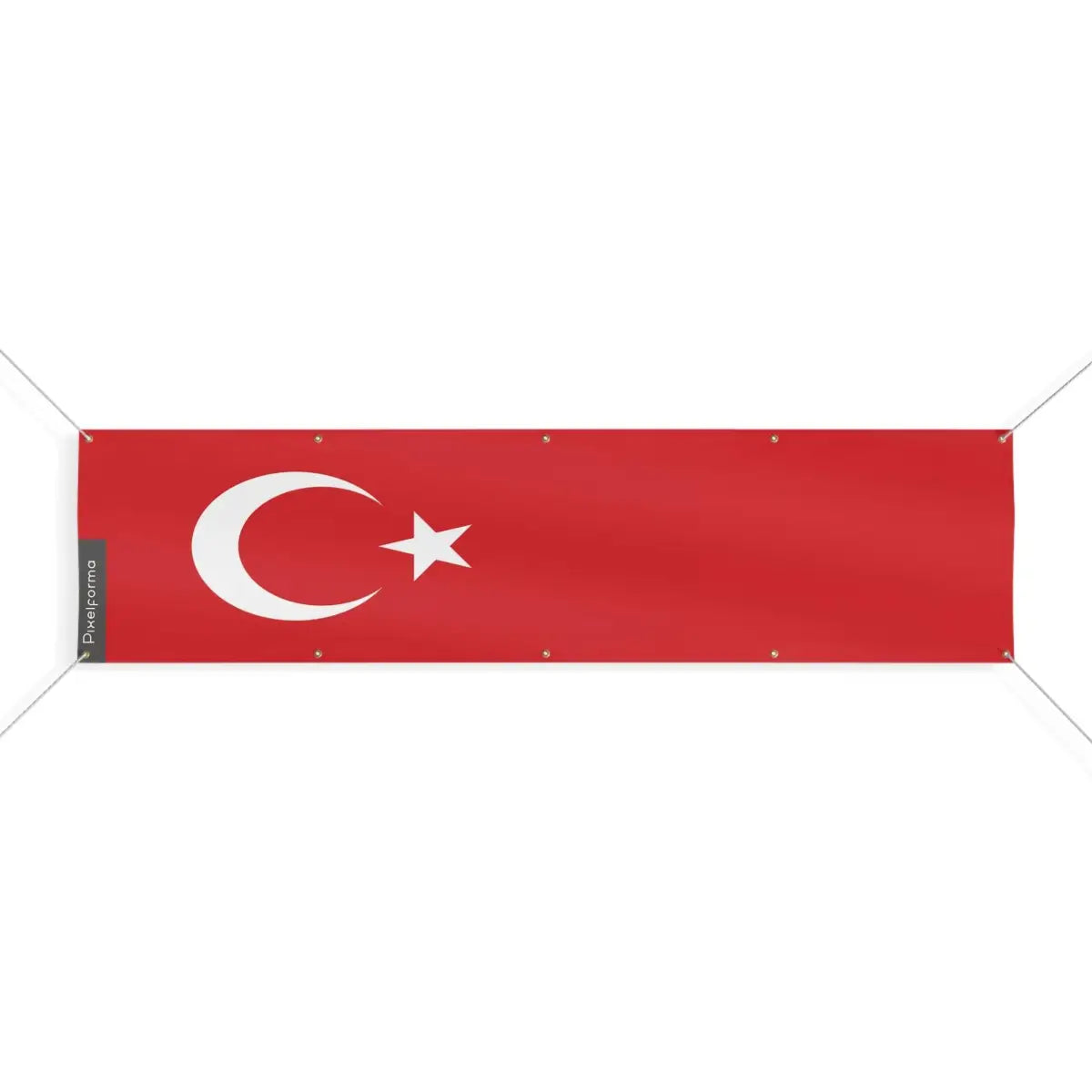 Drapeau de la Turquie 10 Oeillets en Plusieurs Tailles (XL) - Pixelforma 